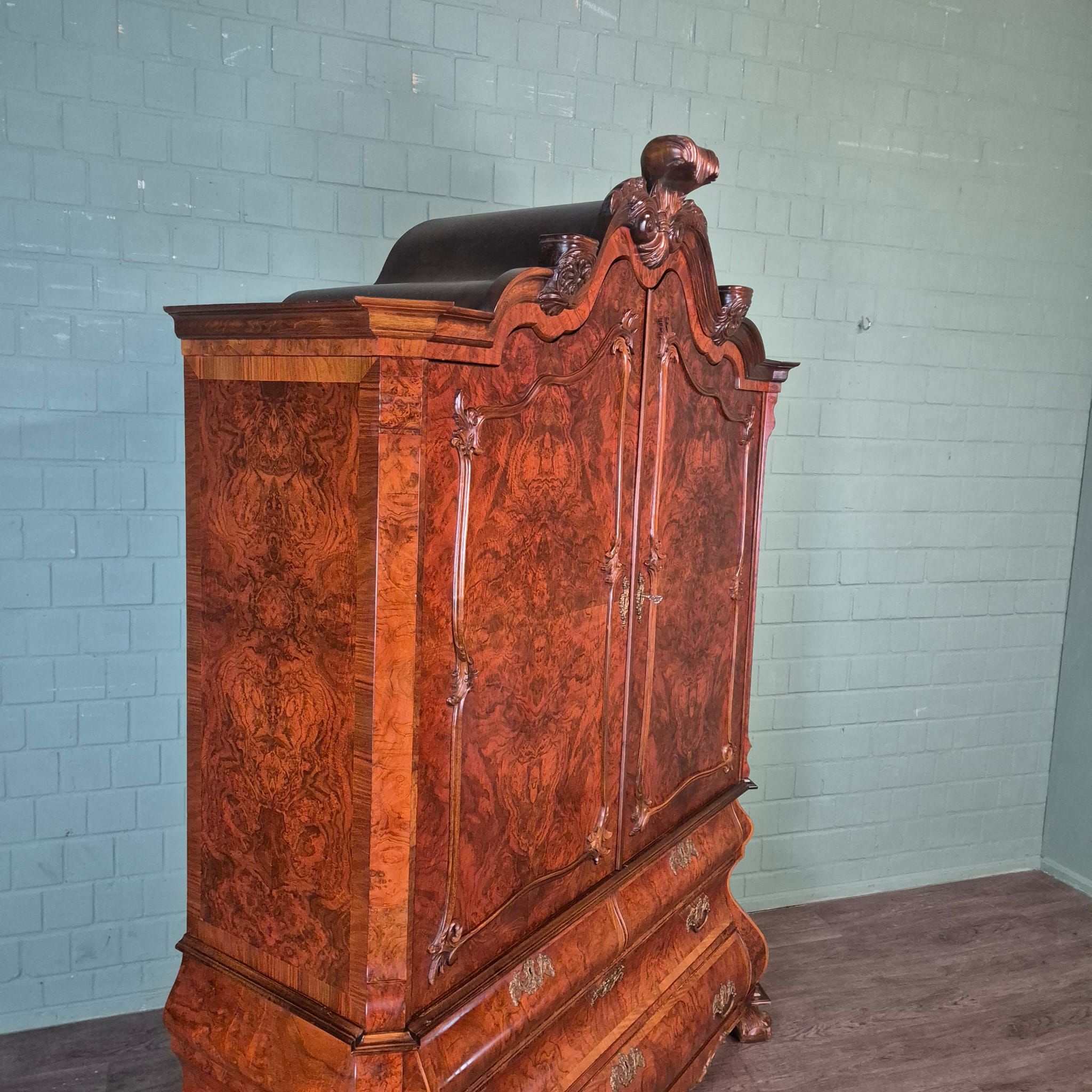 Kabinetkast Kabinet Neo-barok Noten 1,68 m - Afbeelding 5