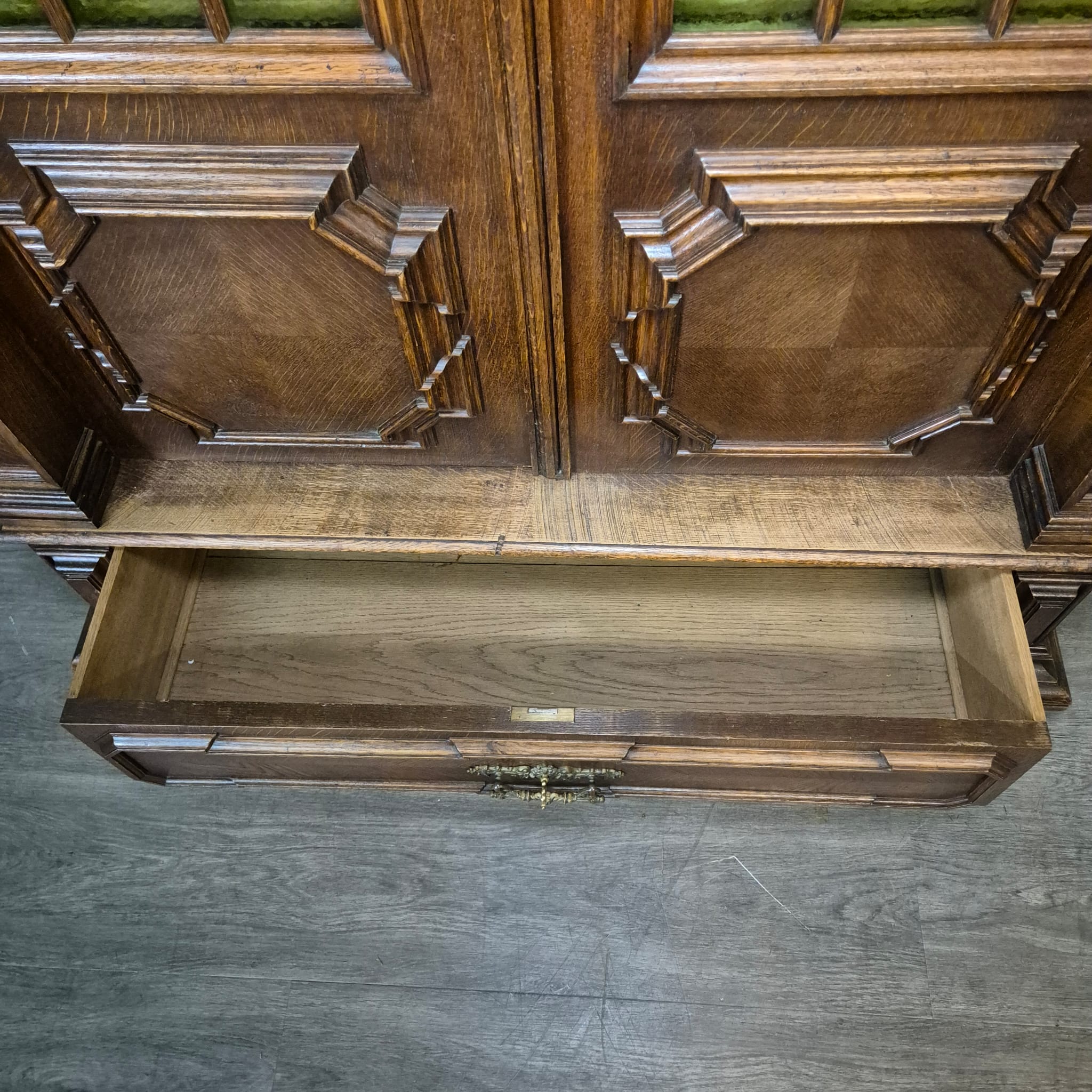 Vitrine Kast Neo-barok 1910 Eiken - Afbeelding 26