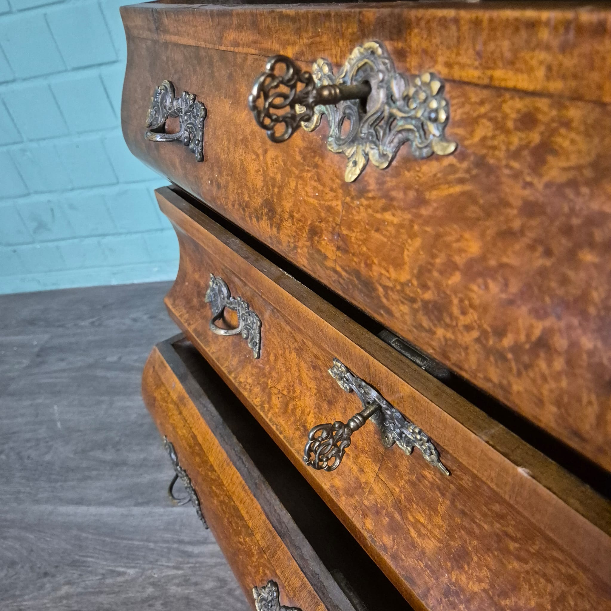 Vitrine Kast Neo-barok Noten 1,43 m - Afbeelding 16