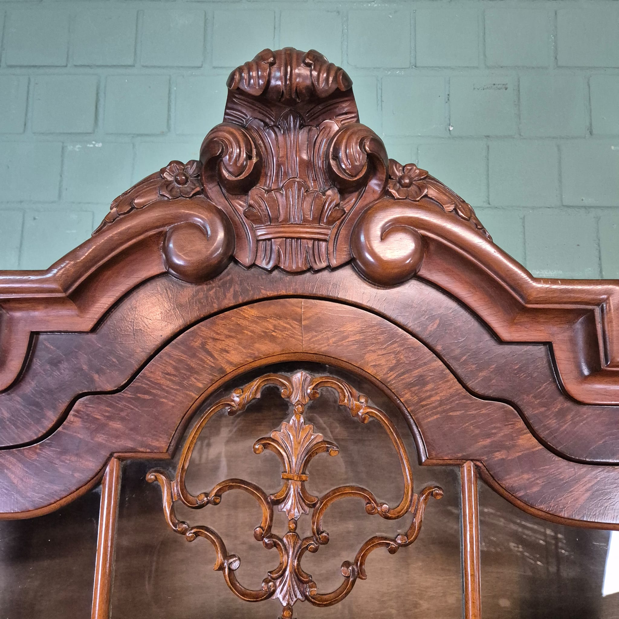 Vitrine Kast Neo-barok Noten 1,43 m - Afbeelding 4