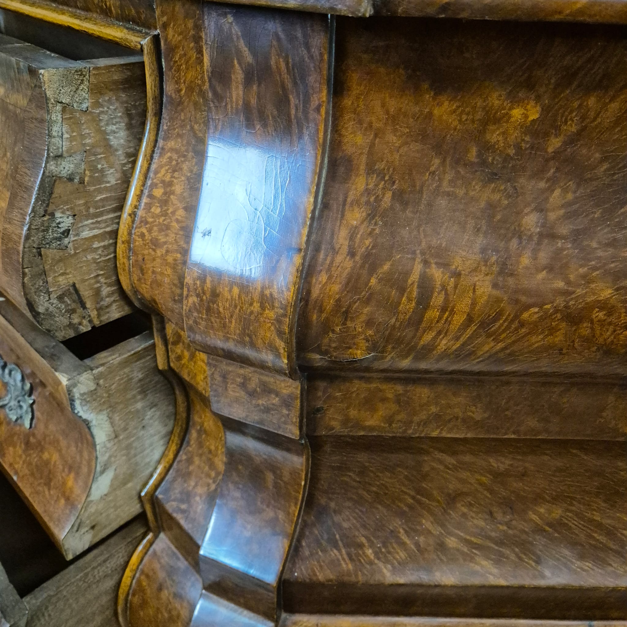 Vitrine Kast Neo-barok Noten 1,43 m - Afbeelding 15