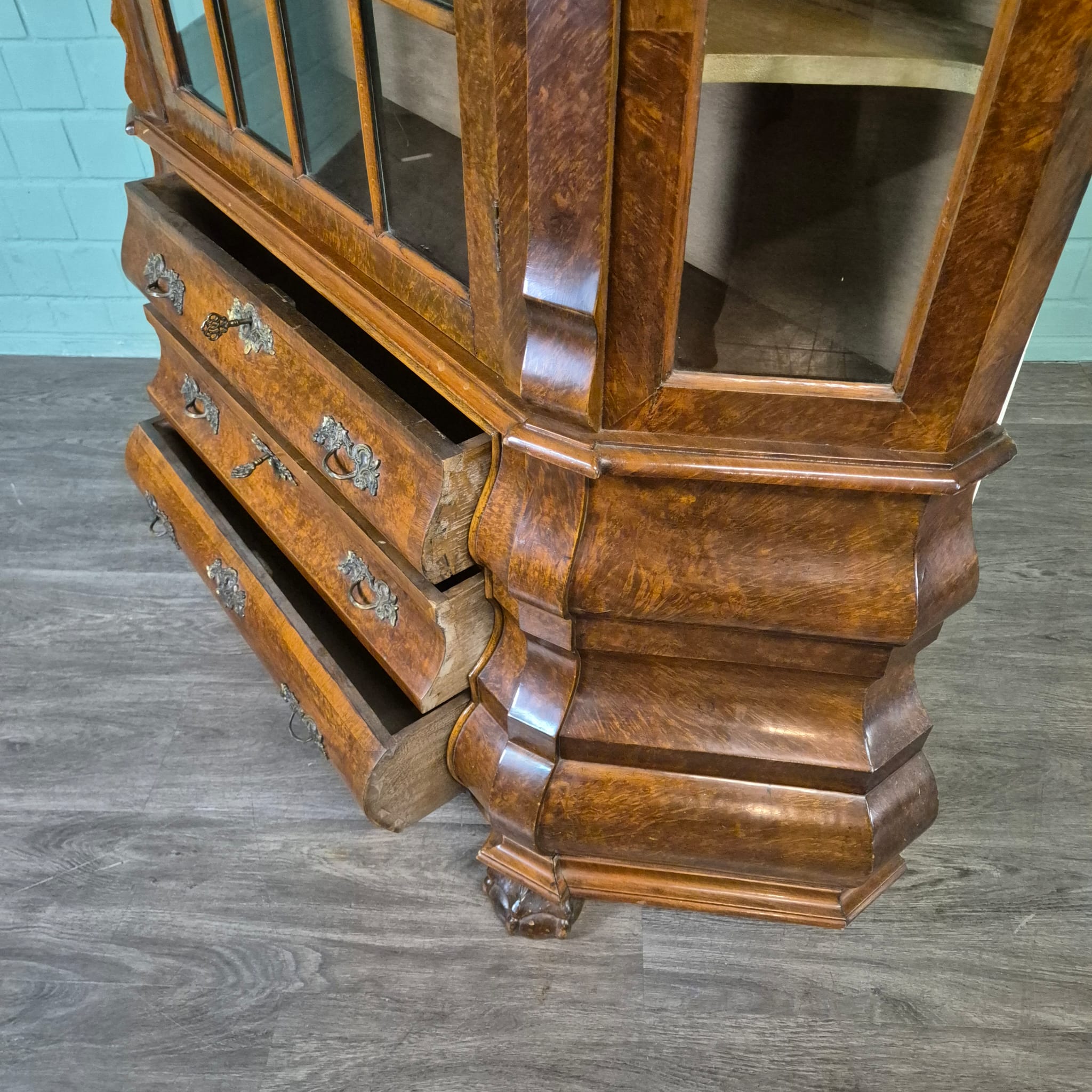 Vitrine Kast Neo-barok Noten 1,43 m - Afbeelding 18