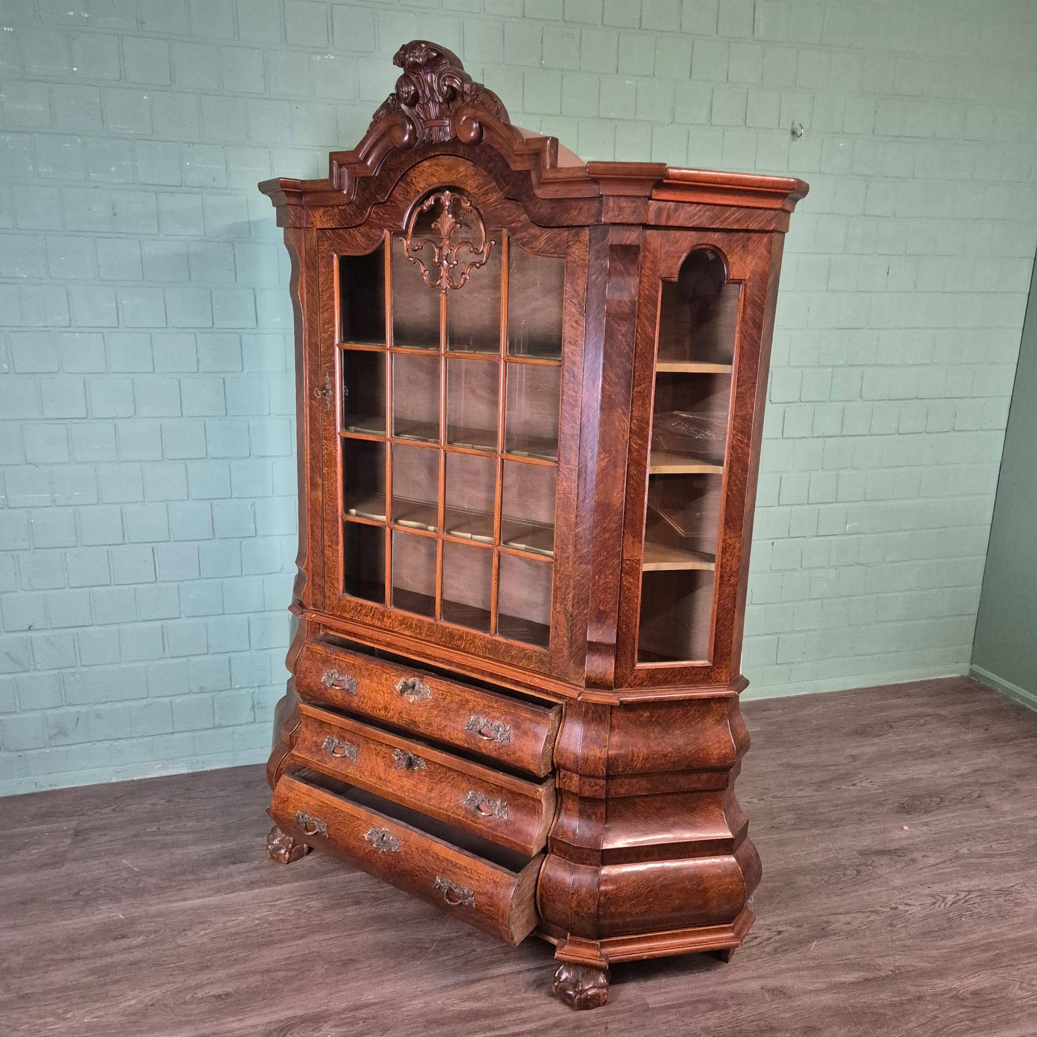 Vitrine Kast Neo-barok Noten 1,43 m - Afbeelding 14