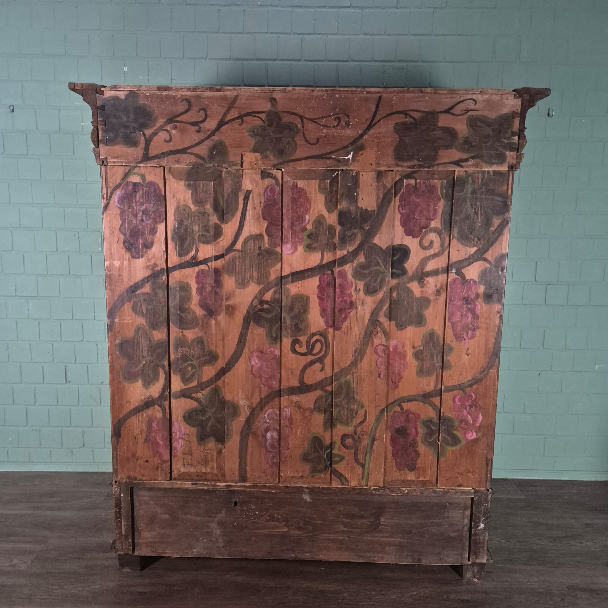 Kast Vitrine Neo-barok 1860 Noten - Afbeelding 20