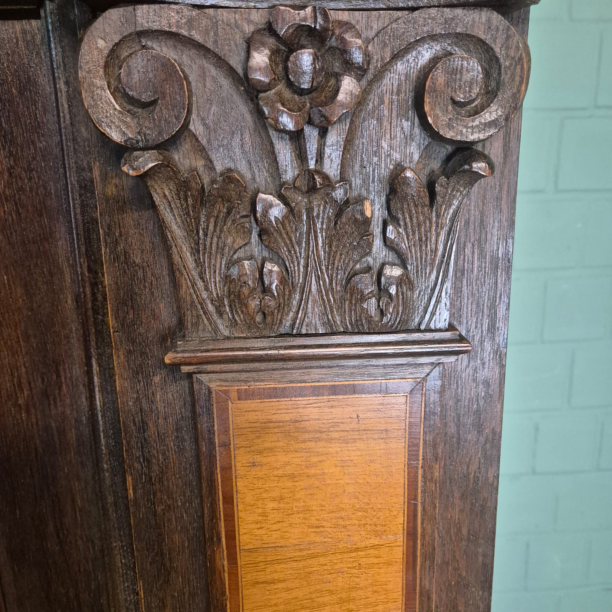 Kast Vitrine Neo-barok 1860 Noten - Afbeelding 12