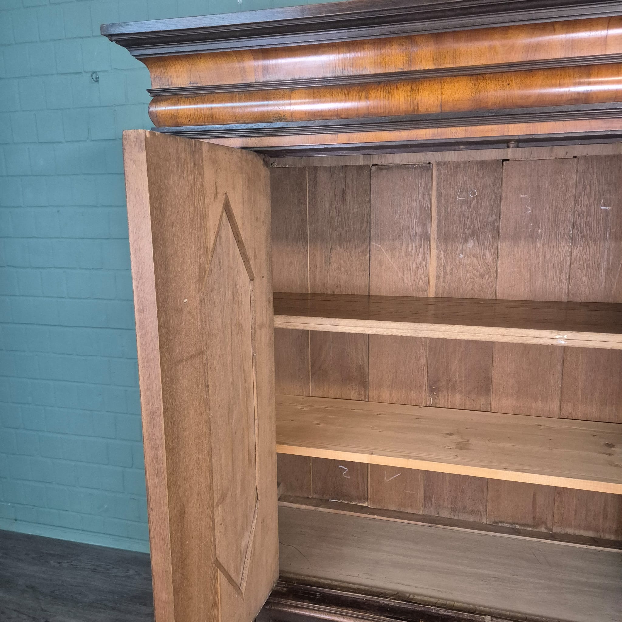 Kast Vitrine Neo-barok 1860 Noten - Afbeelding 15