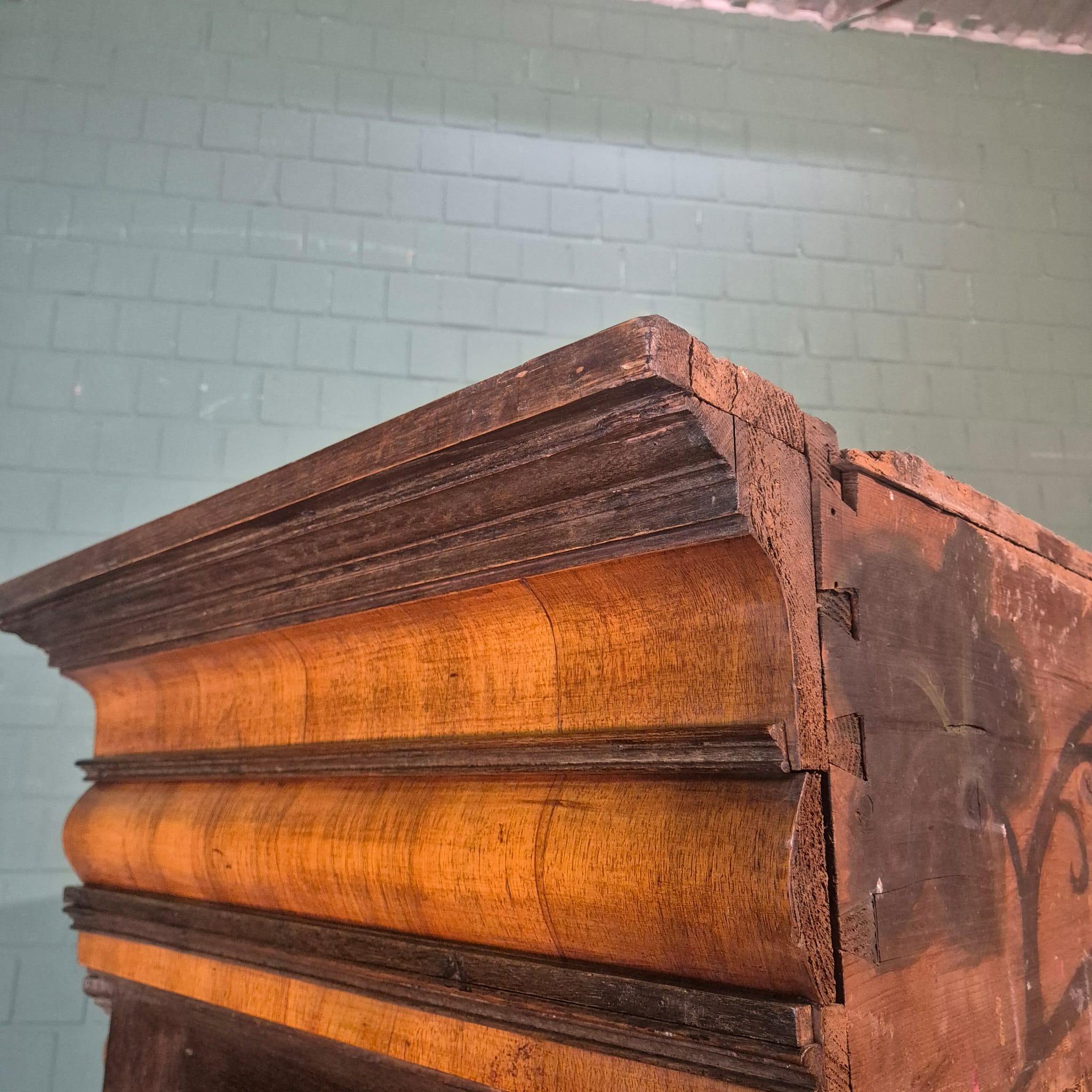 Kast Vitrine Neo-barok 1860 Noten - Afbeelding 22