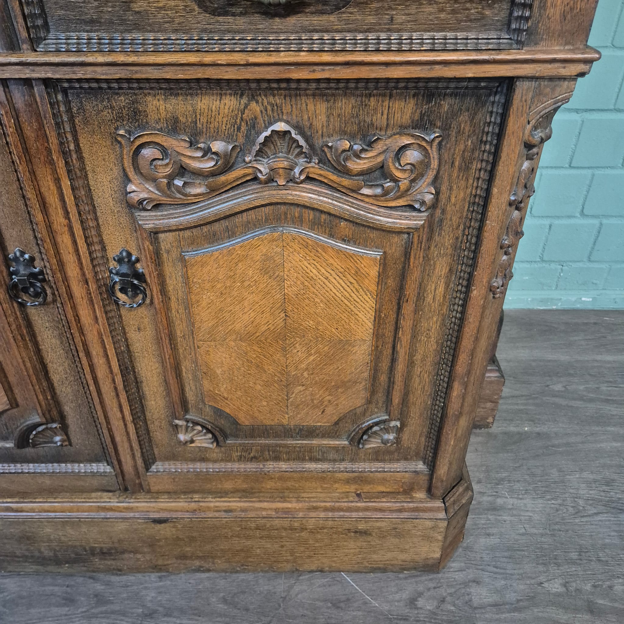 Kast Neo-barok 1920 Eiken - Afbeelding 11