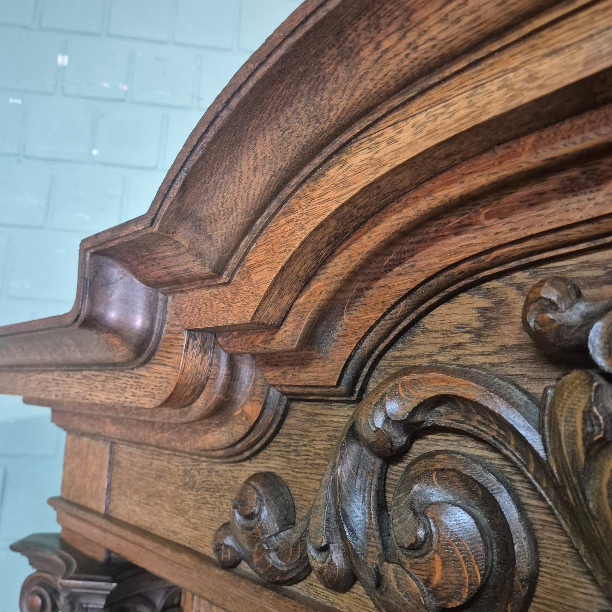 Kast Neo-barok 1920 Eiken - Afbeelding 13