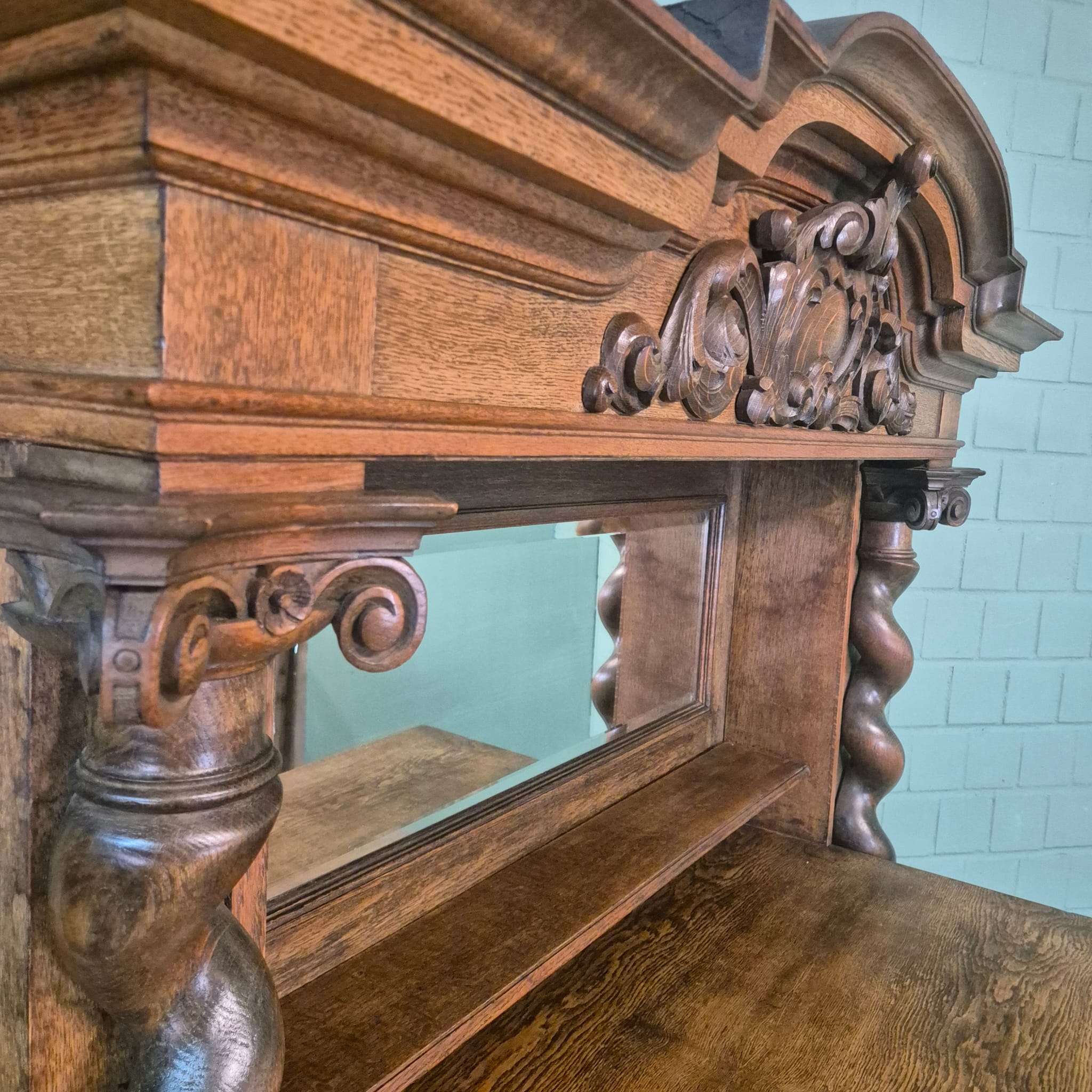 Kast Neo-barok 1920 Eiken - Afbeelding 16