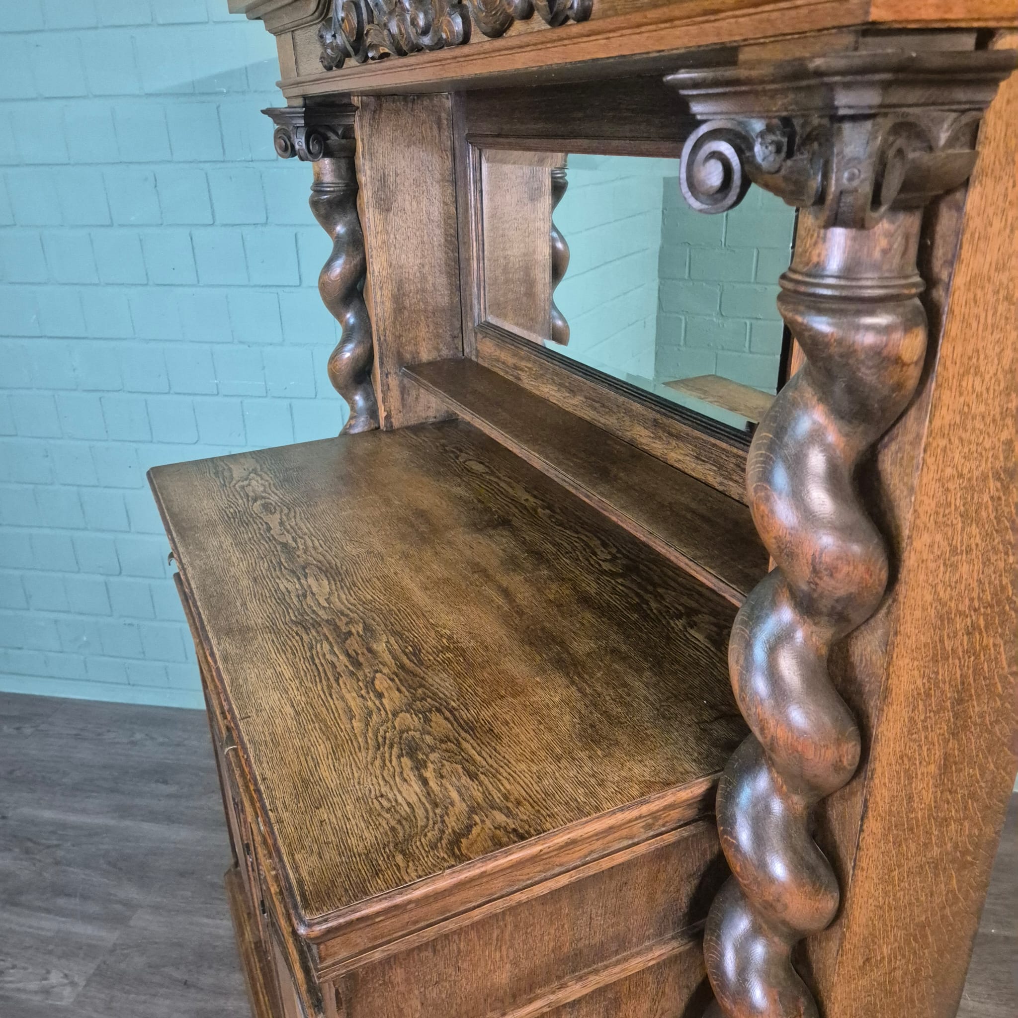 Kast Neo-barok 1920 Eiken - Afbeelding 12