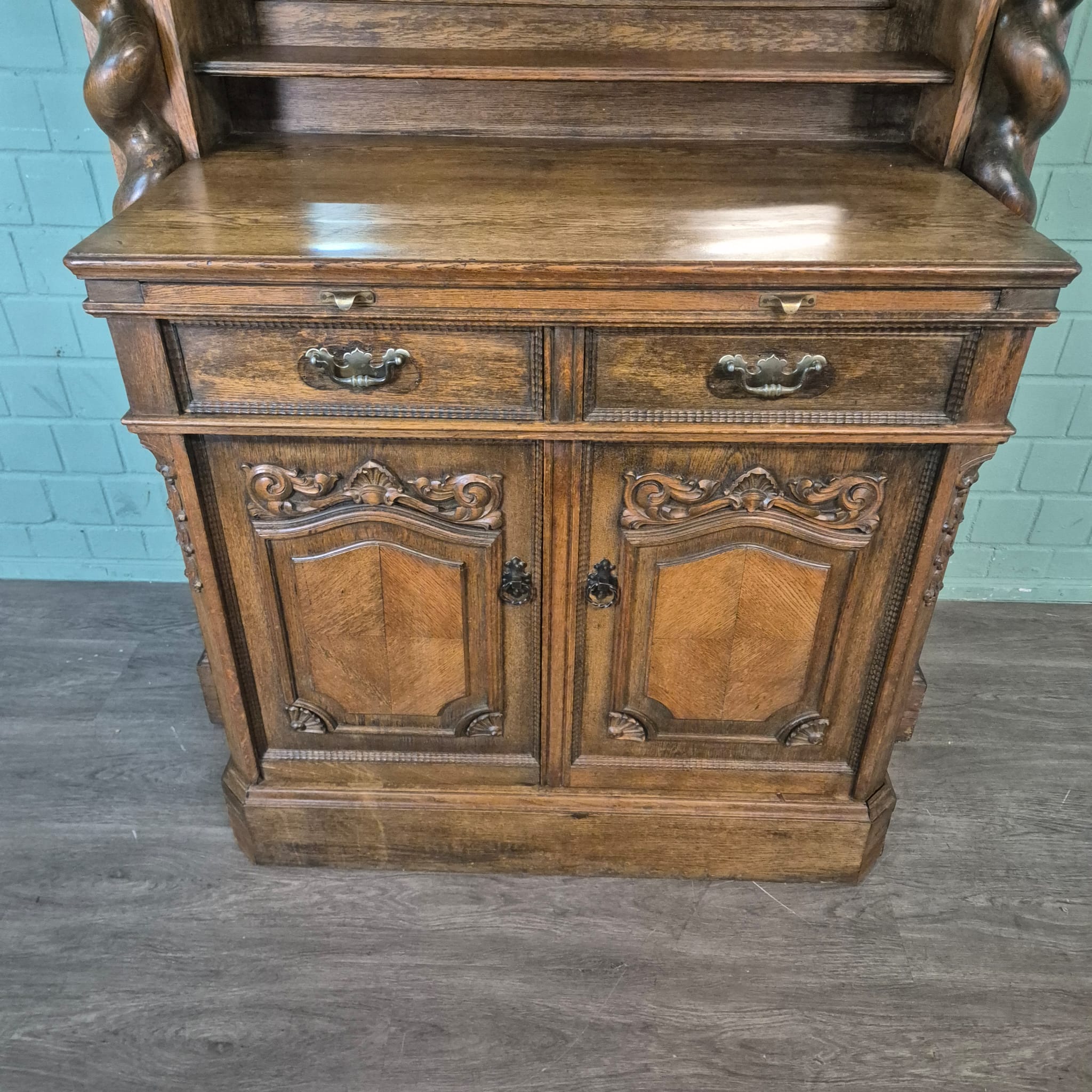 Kast Neo-barok 1920 Eiken - Afbeelding 6