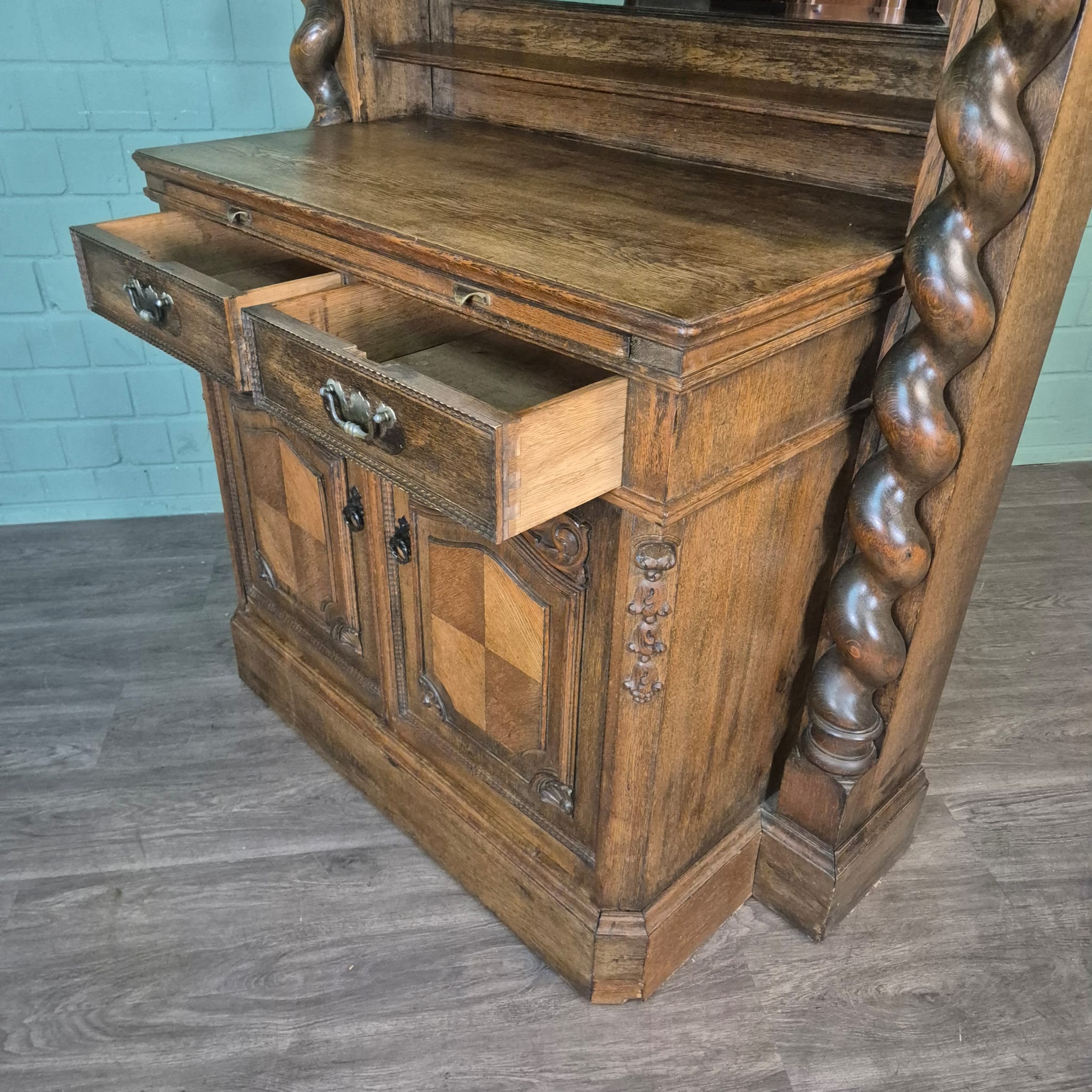 Kast Neo-barok 1920 Eiken - Afbeelding 19