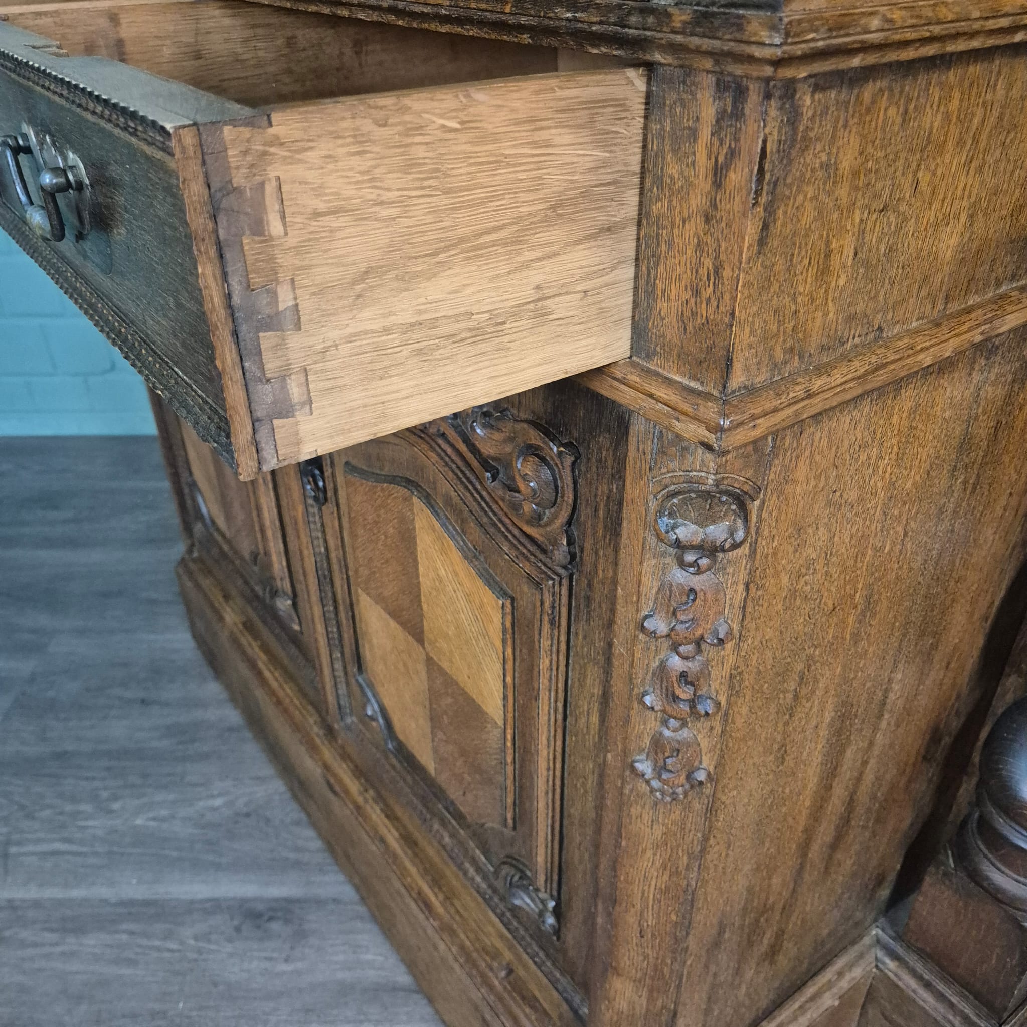 Kast Neo-barok 1920 Eiken - Afbeelding 20