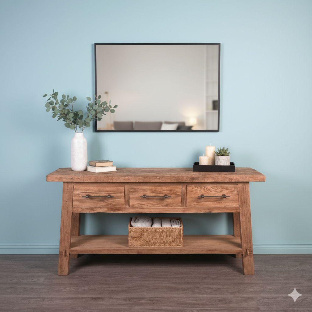 Sidetable Teak 1,40 m - Afbeelding 2