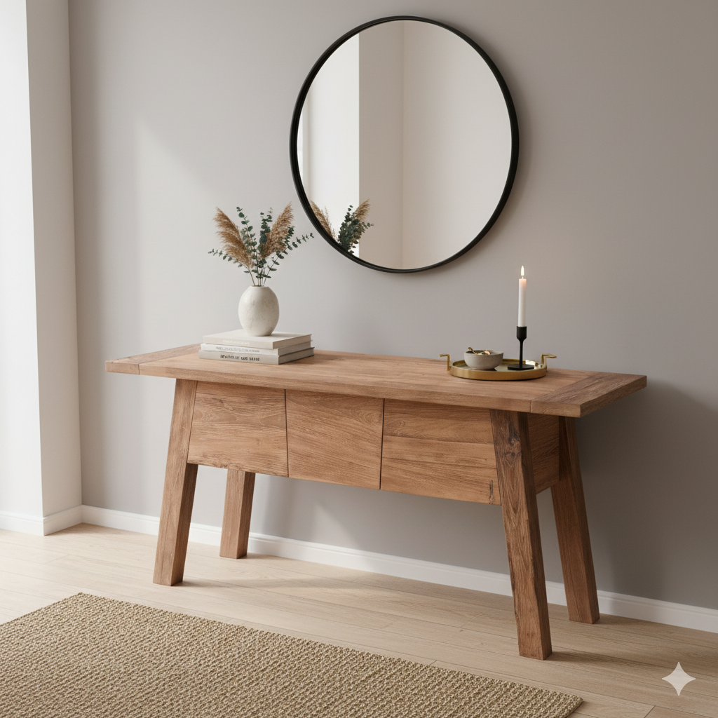 Sidetable Teak 1,40 m - Afbeelding 2