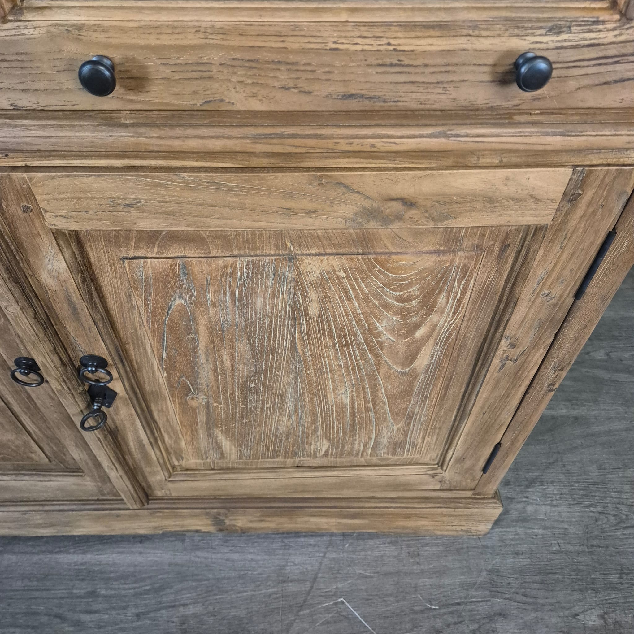 Vitrinekast 1,14 m Teak - Afbeelding 10