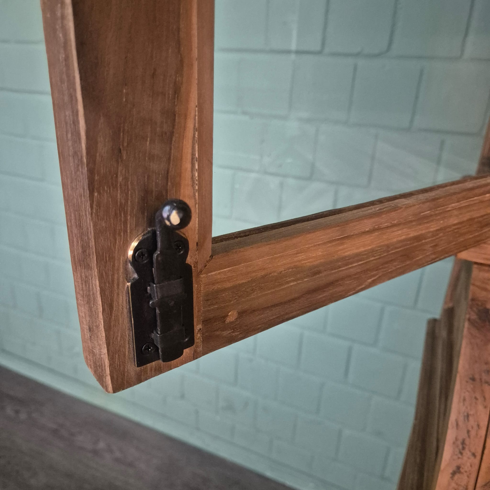 Vitrinekast 1,14 m Teak - Afbeelding 17