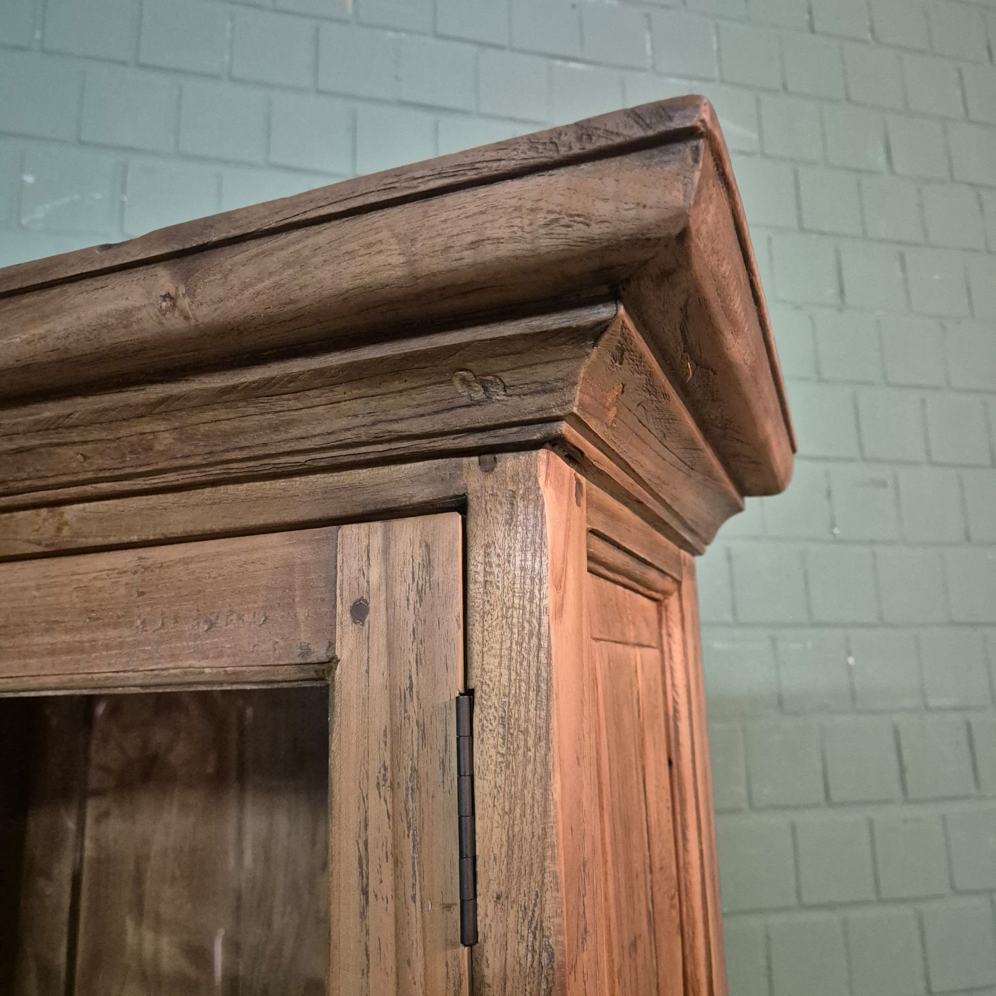 Vitrinekast 1,14 m Teak - Afbeelding 12