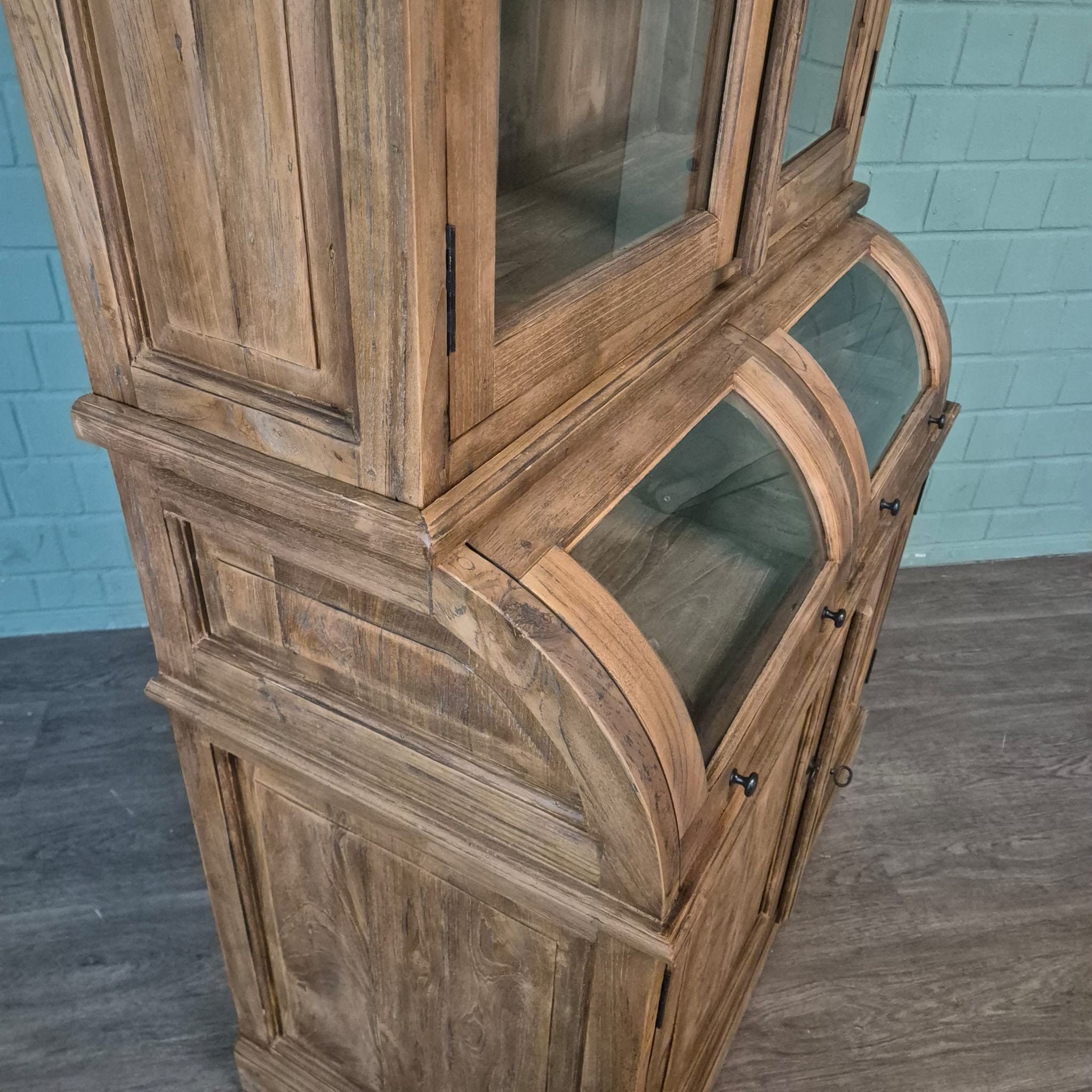 Vitrinekast 1,14 m Teak - Afbeelding 6