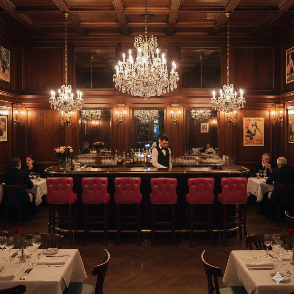 Chesterfield Barkruk Leder Rood - Afbeelding 2