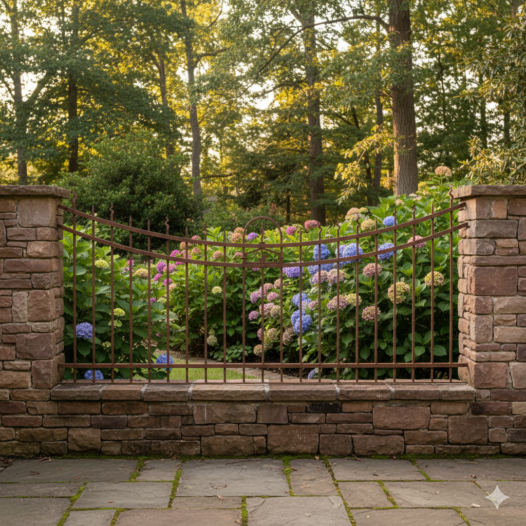 Sierhekwerk Hekwerk 3,05 m Antiek - Afbeelding 2