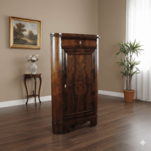 Hoekkast Biedermeier 1850 Mahonie