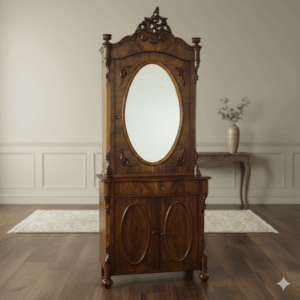 Vitrinekast Biedermeier 1850