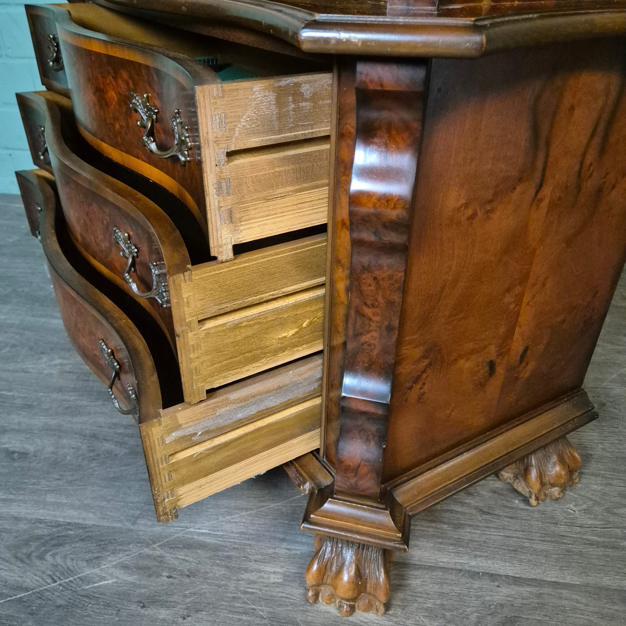 Vitrinekast Neo-barok Noten 1,12 m - Afbeelding 17