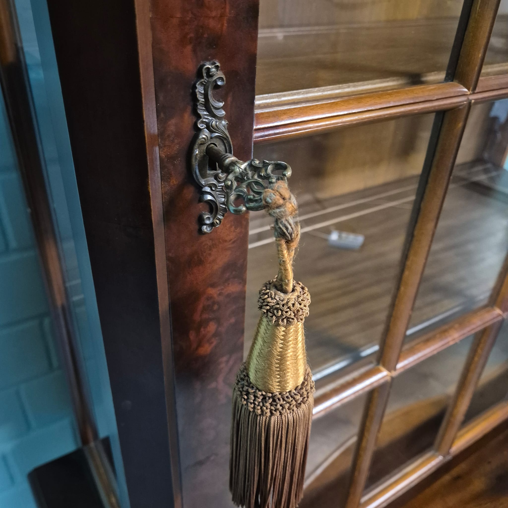 Vitrinekast Neo-barok Noten 1,12 m - Afbeelding 6