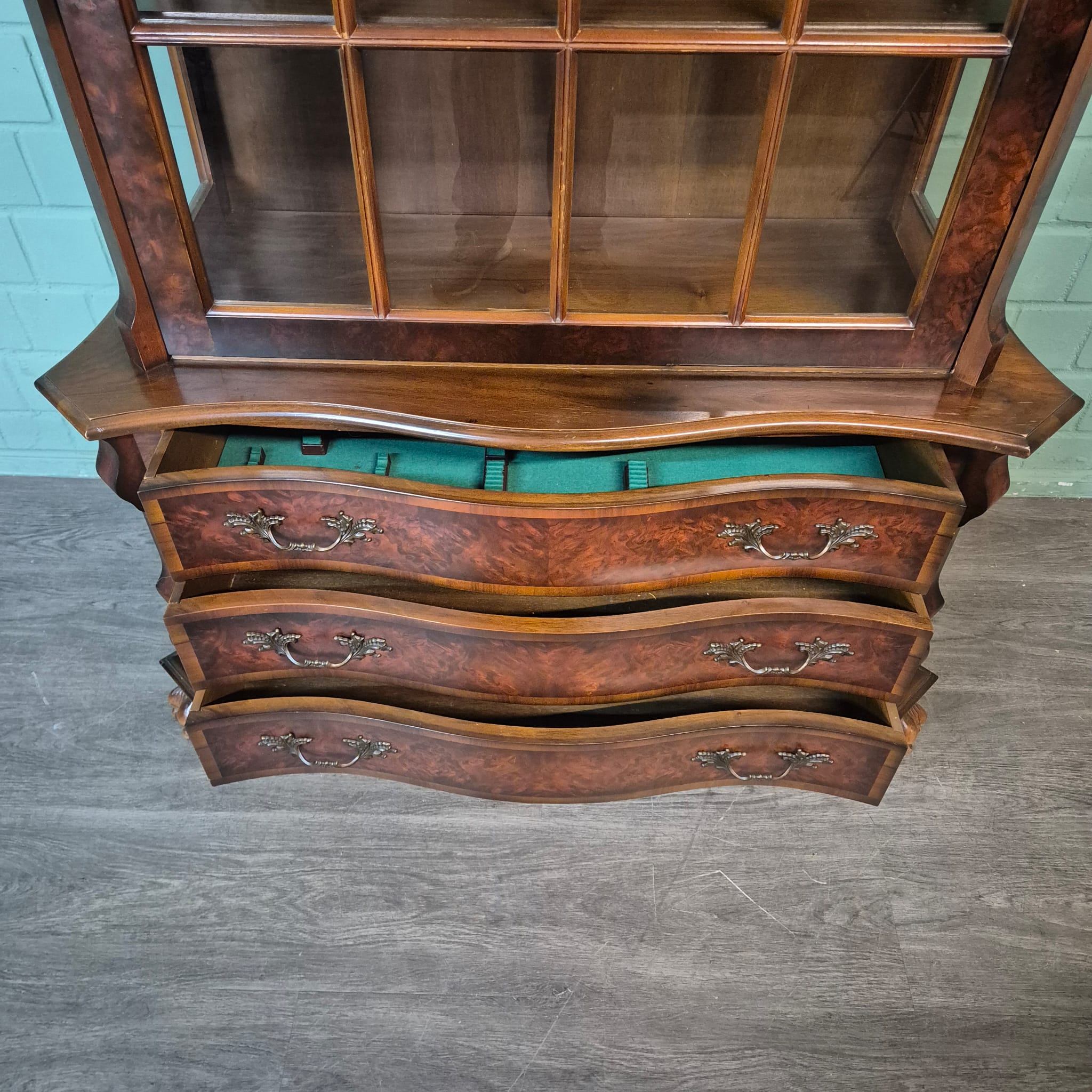 Vitrinekast Neo-barok Noten 1,12 m - Afbeelding 18