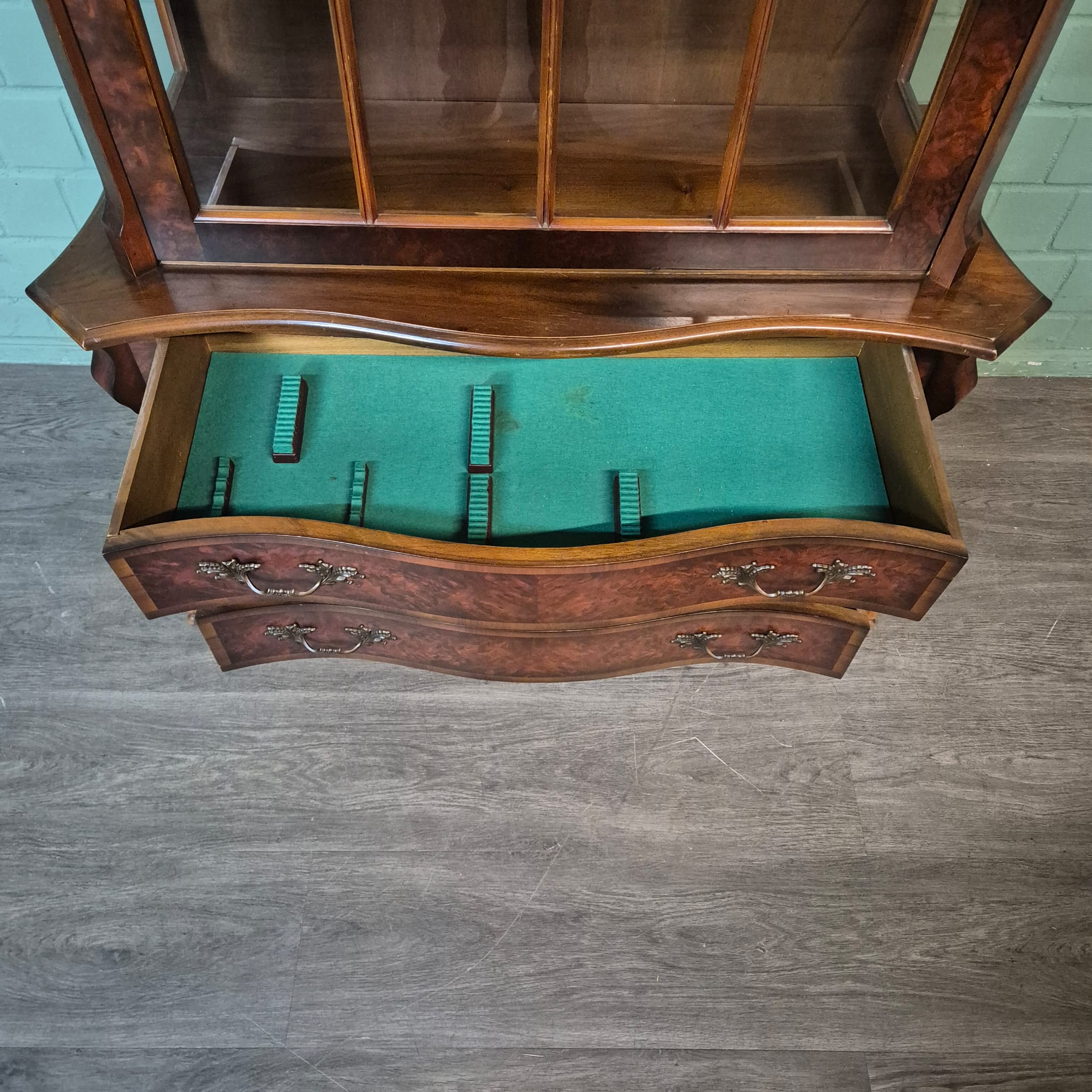 Vitrinekast Neo-barok Noten 1,12 m - Afbeelding 19