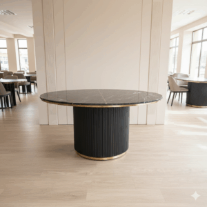 Eettafel Marmer Hardhout Ø 1,50 m