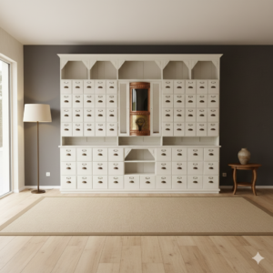 Koffiekast Jugendstil 1910 Massief Hout