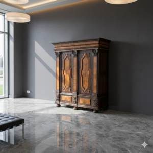 Kast Vitrine Neo-barok 1860 Noten