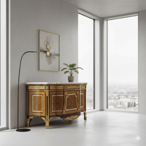 Commode Rococo Notenhout 1,78 m