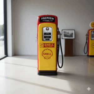 Benzinepomp Tankzuil 1950 Shell