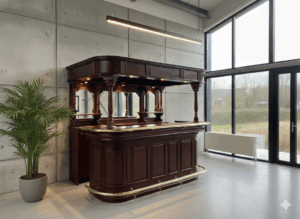 Huisbar Mahoniehout 2,75 m