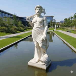 Tuinbeeld Fontein Griekse God 2,00 m