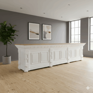 Toonbank Bella Elegance 3,50 m Teakhout