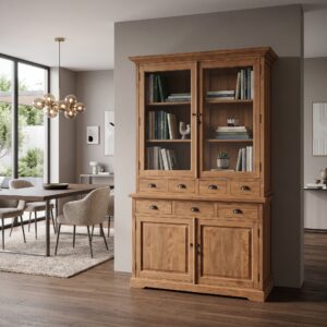 Vitrine Kast Teak 1,32 m