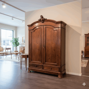 Kast Kledingkast Biedermeier 1850 Mahonie