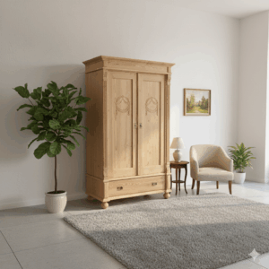 Kast Kledingkast Jugendstil 1900 Grenen