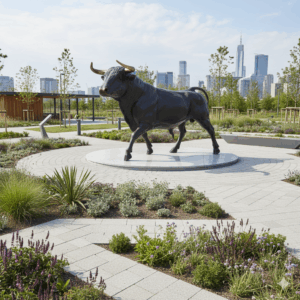 Beeld Decoratie Stier Brons 1,60 mtr