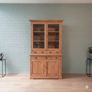 Vitrine Kast Teak 1,32 m