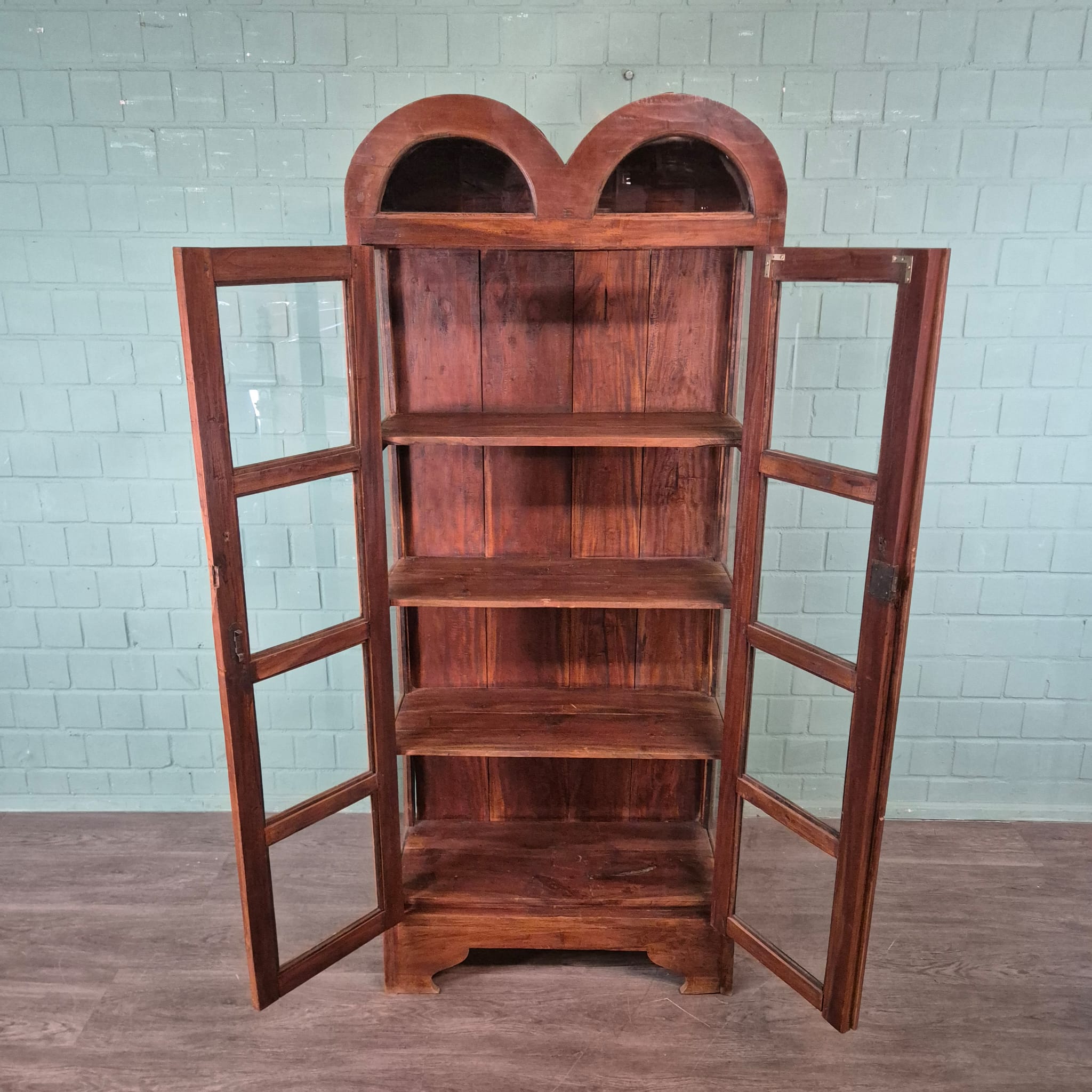 Vitrinekast Teak 0,80 m - Afbeelding 11