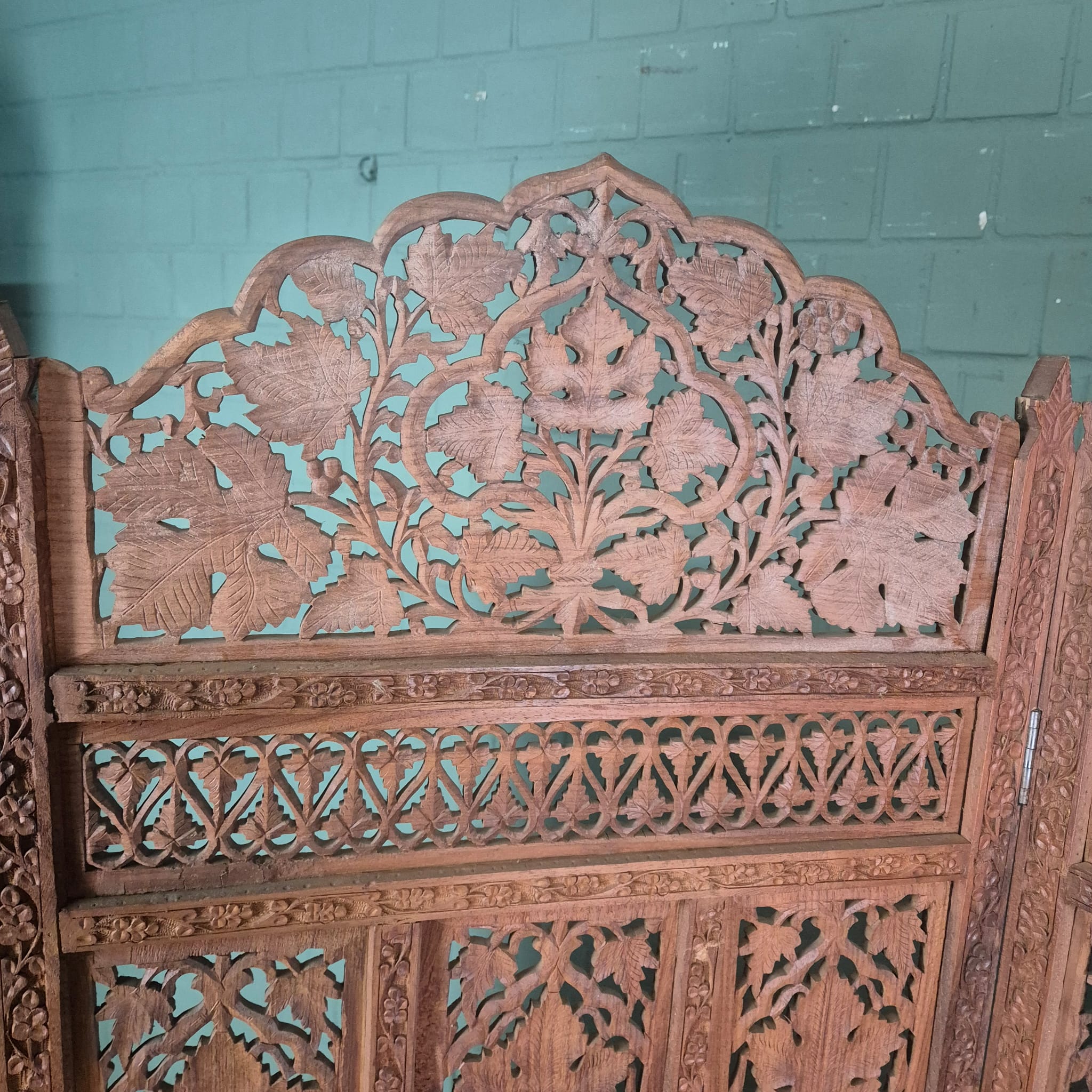 Paravent Kamerscherm Teak 2,00 m x 1,90 m - Afbeelding 12