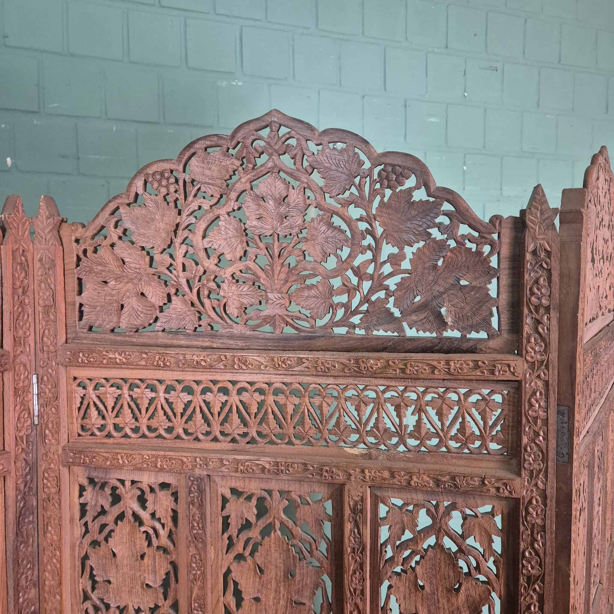 Paravent Kamerscherm Teak 2,00 m x 1,90 m - Afbeelding 11