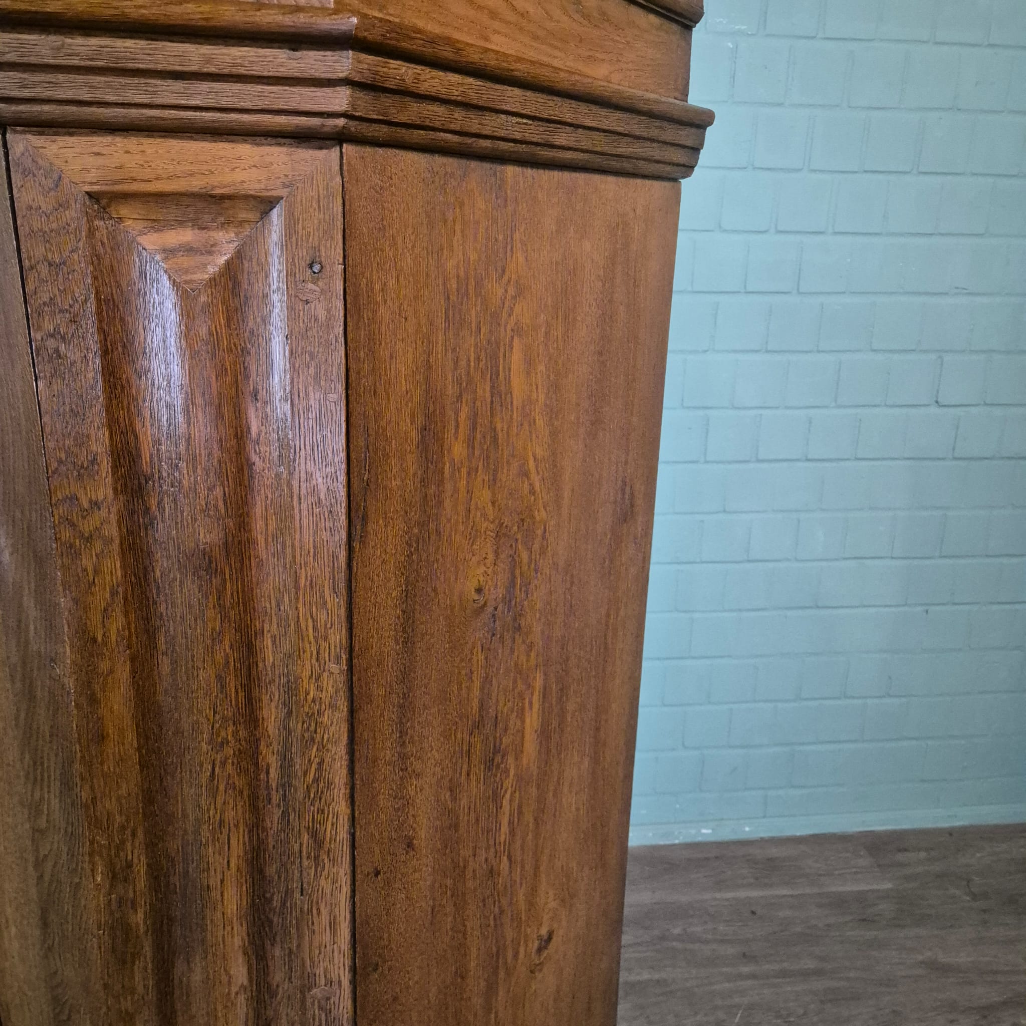 Kast Kledingkast Barok 1760 Eiken - Afbeelding 10