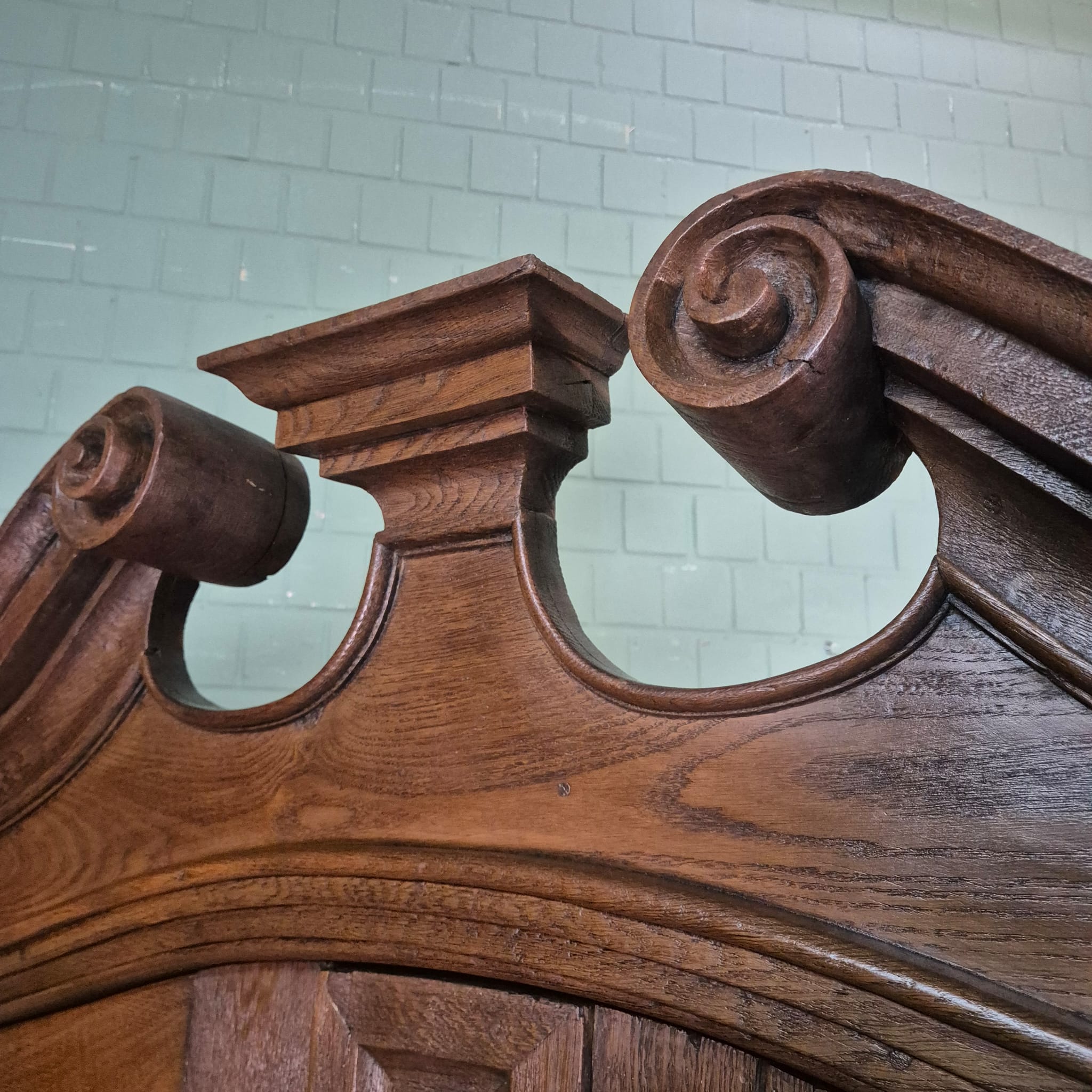 Kast Kledingkast Barok 1760 Eiken - Afbeelding 13